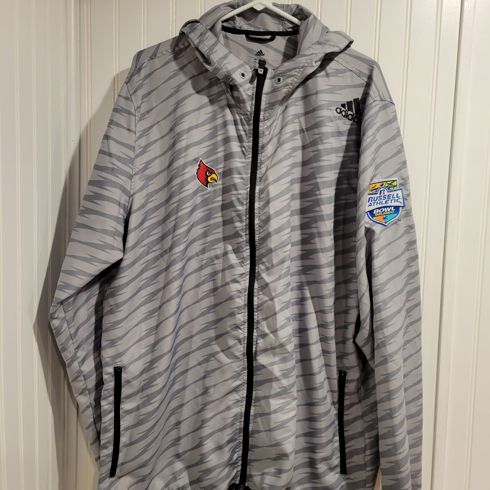 Adidas 2013 Louisville Cardinals Russell Athletic Bowl Sideline Jacket XXL